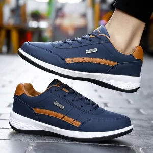 Men Shoes Spring Autumn Waterproof Walking Sneakers Leisure Male Leather Sports Shoes Non-Slip Footwear Tennis for Men