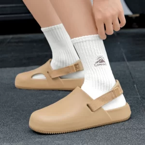 2025 New Casual EVA Sandal Men'S Non-Slip Flip-Flop Mule Design Comfortable Breathable Slip-On Lazy Shoes Adults Home Slippers