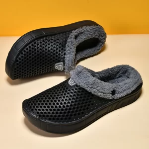 Winter Warm Cotton Slippers For Women Men Flats Soft Non-slip Fluffy Shoes Design Slides Couple Indoor House Slippers