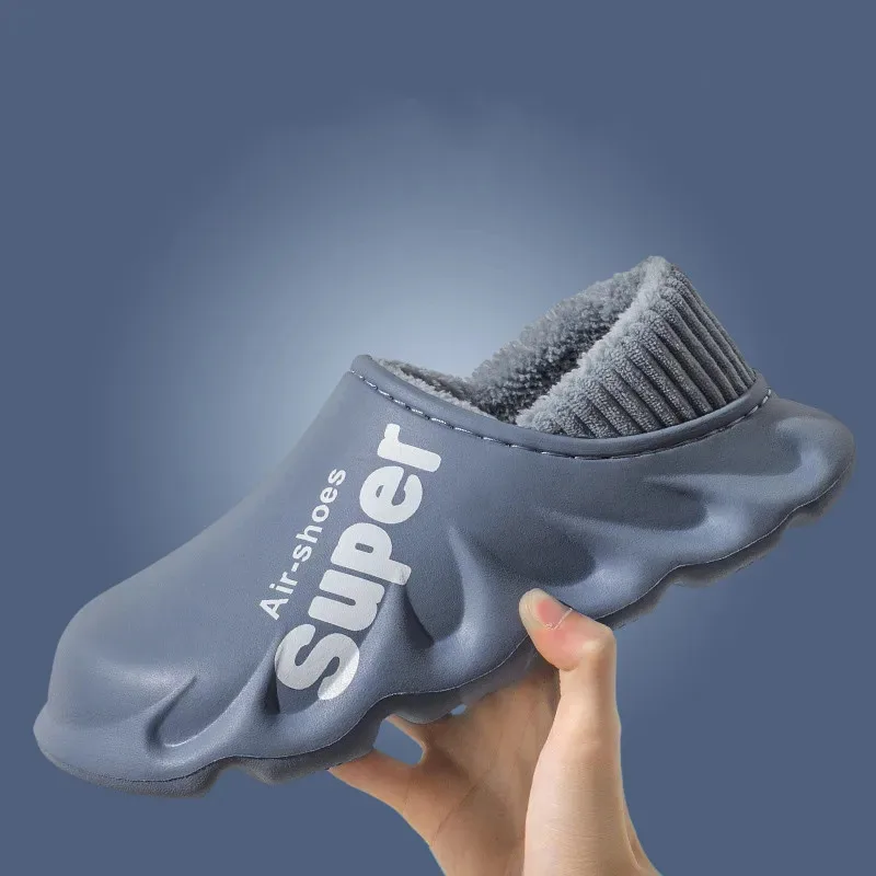 New Winter Men Warm Shoes Home Cotton Shoes Outdoor Waterproof Couple Snow Shoes Women Casual Shoes Indoor Slipper Bedroom Shoes - Image 2