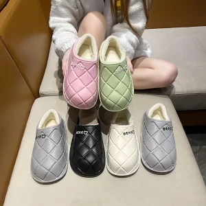 Big Size Women Men Home Slippers New Winter Warm Furry Soft Plush Slipper Non Slip Couples Bedroom Slides Indoor Casual Shoes