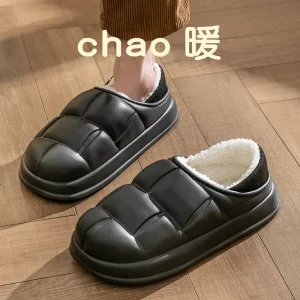 Fur Sports Slippers For Women Winter Outdoor Waterproof Plush Home Slippers Female Fashion Indoor Soft Warm Furry Shoes