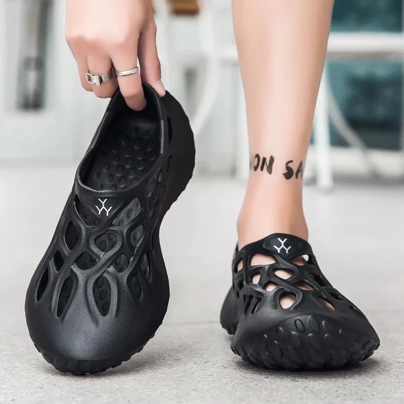 Summer Men Sandals Light EVA Men's Casual Shoes Hole Shoes Clogs Lovers Home Garden Outdoor Male Beach Flat Slippers Big Size - Image 4