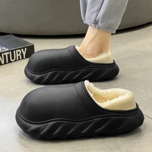 Winter Men'S Indoor Slippers Outdoor Wear House Shoes Sports Cotton Shoes Flip Flop Keep Warm Waterproof Shit Sensation