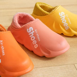 Women Winter Warm Slippers Fuzzy Soft Sole Waterproof Slides Non-Slips Fur Sports Shoes Plush Comfortable Outdoor Slides