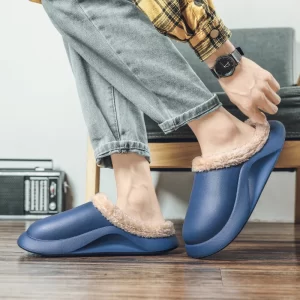 Winter Cotton Shoes EVA Men Women Plush Slipper Warm Furry Soft Slippers Couples Indoor Home Casual Outdoor Fluffy Slides