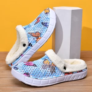 Winter Slippers Fluffy Flip-Flops Women Footwear House Shoes Non-Slip Lady Summer Slippers Comforty Plush Women Slides